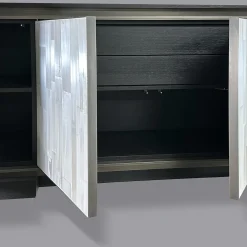 Credenza a 4 Ante After Hours in Rovere e Selenite*Cesare Ferrari Atelier Outlet