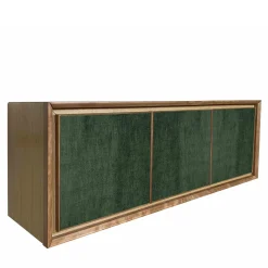 Credenza a 3 ante in velluto verde di Mascia Meccani*Meccani Design Best