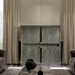 Credenza Bar Pearl a 4 Ante in Sicomoro Grigio*Franco Bianchini Best