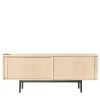 Credenza bassa Sipario a 2 ante in frassino naturale*Dale Italia Clearance
