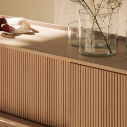 Credenza bassa Sipario a 2 ante in frassino naturale*Dale Italia Clearance