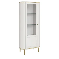 Credenza Bianca a 1 Porta in Vetro e Legno*Morello Gianpaolo Sale