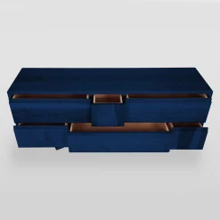 Credenza blu Zhu di Eugenio Gambella*Ebanisteria Roberto Gambella Discount