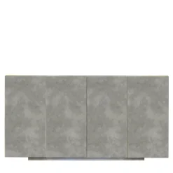 Credenza Boccadarno Otto a 4 ante in grigio di Meccani Studio*Meccani Design Best