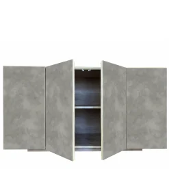 Credenza Boccadarno Otto a 4 ante in grigio di Meccani Studio*Meccani Design Best