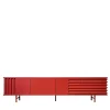 Credenza B-Side rosso fuoco a 4 ante in MDF*DLA Design Lab Best