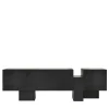 Credenza Dolmen in frassino nero di Dainelli Studio*Somaschini Discount