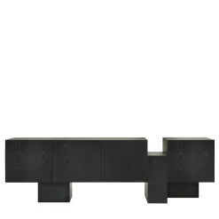 Credenza Dolmen in frassino nero di Dainelli Studio*Somaschini Discount