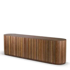 Credenza Element in Noce Policromo Intarsiato*CG Capelletti Discount