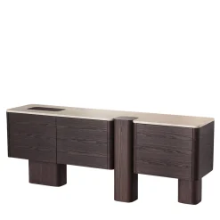 Credenza Erice D in Legno e Marmo*Carpanese Home