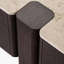 Credenza Erice D in Legno e Marmo*Carpanese Home