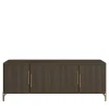 Credenza Flare in rovere impiallacciato marrone con 4 ante*Morello Gianpaolo Online