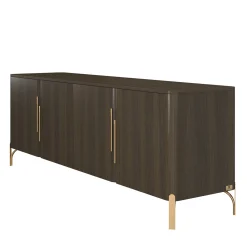 Credenza Flare in rovere impiallacciato marrone con 4 ante*Morello Gianpaolo Online