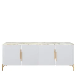 Credenza Flare laccata bianca a quattro porte*Morello Gianpaolo Clearance