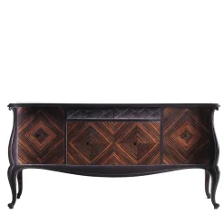 Credenza in ebano e velluto*Annibale Colombo New