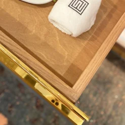 Credenza in marmo Arabescato Frame LF con specchio*Estro Collezioni Clearance