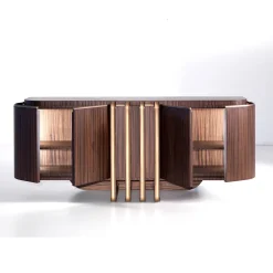 Credenza in ottone e zebra*Annibale Colombo Outlet