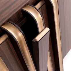 Credenza in ottone e zebra*Annibale Colombo Outlet