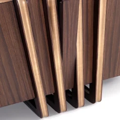 Credenza in ottone e zebra*Annibale Colombo Outlet