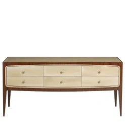 Credenza in stile anni '60 in faggio con cassetti 8712*Salda Online