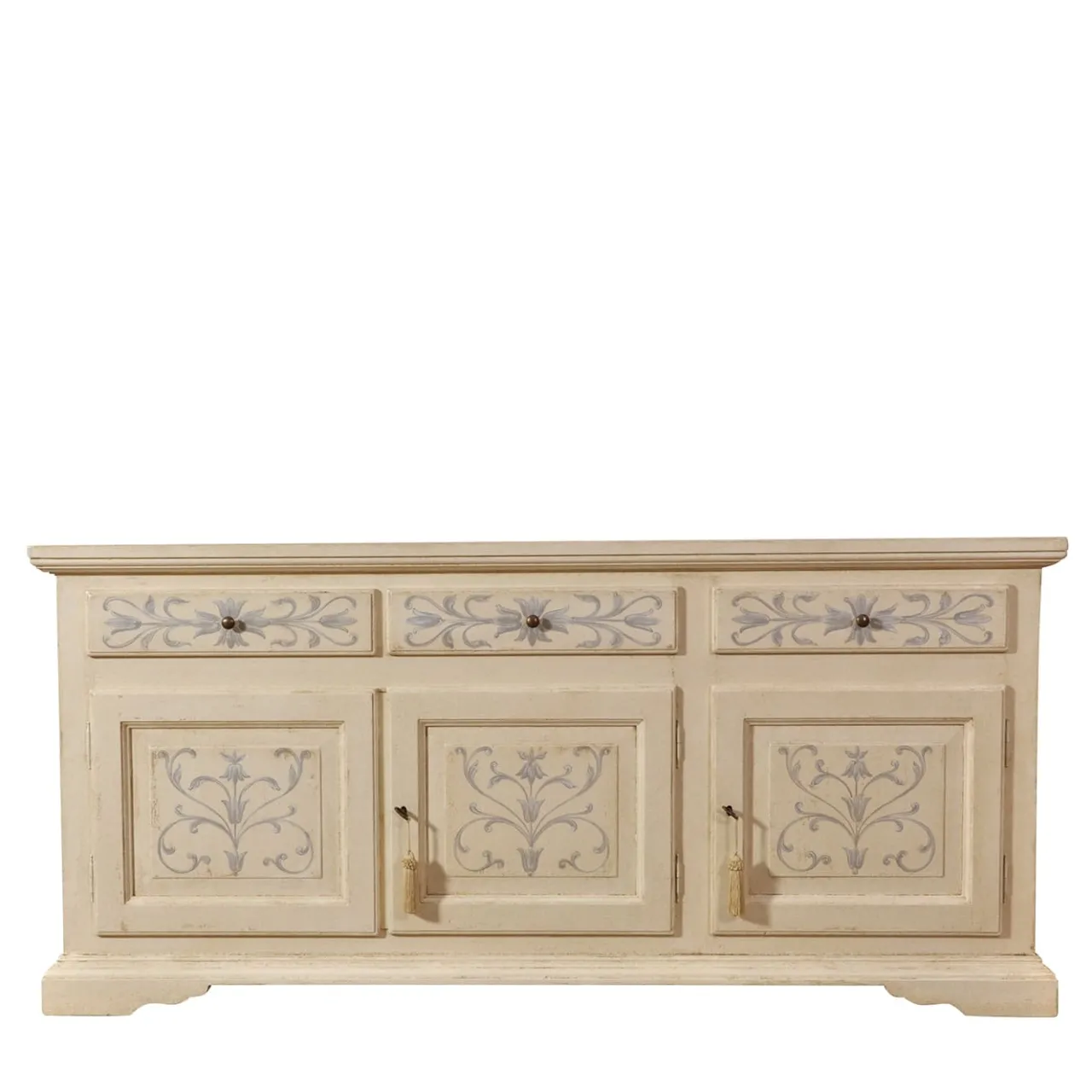 Credenza In Stile Tirolese Dipinta a Mano in Legno*Vangelista 1960 Sale