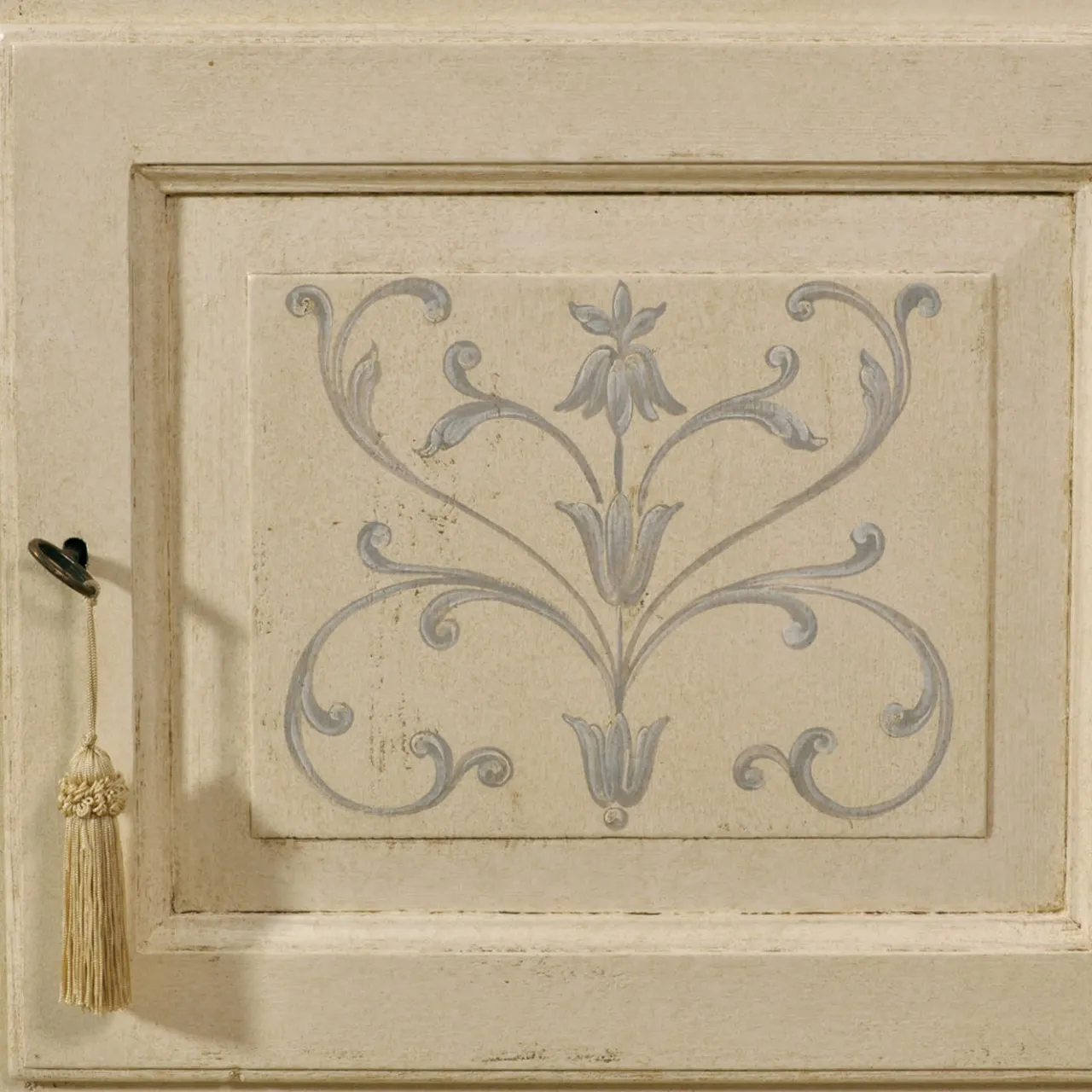 Credenza In Stile Tirolese Dipinta a Mano in Legno*Vangelista 1960 Sale