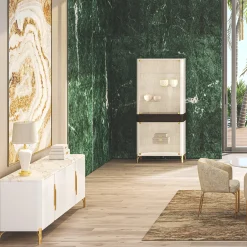 Credenza in vetro bianco a doppia porta*Morello Gianpaolo Best