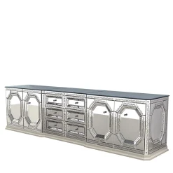 Credenza in vetro di Murano Venere Silver*Fratelli Tosi