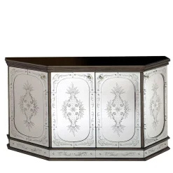 Credenza in vetro di Murano con cornice dorata di Artemide*Fratelli Tosi New