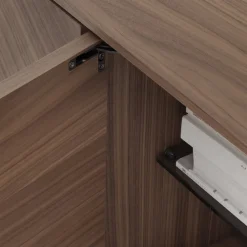 Credenza INTARSIO laccata bronzo ossidato con scocca in noce canaletto intarsiata a mano*Morica Design Clearance