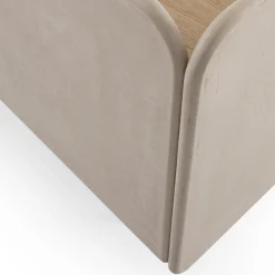 Credenza INTARSIO laccata marmorino con scocca in rovere naturale intarsiata a mano*Morica Design New