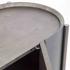 Credenza Iris in Pelle Grigia*Enrico Pellizzoni Discount