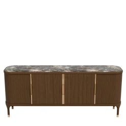 Credenza Joyce a 4 ante con piano in pietra di Libero Rutilo*Morelato Outlet