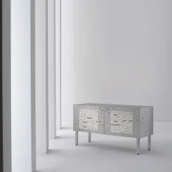 Credenza Le formiche nere Intarsia di Emilio Isgrò*Laura Meroni