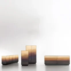 Credenza Marea 190 in ottone di Zanellato/Bortotto*De Castelli