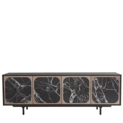 Credenza Margarette a 4 ante effetto marmo Breccia Imperiale*Morica Design Discount