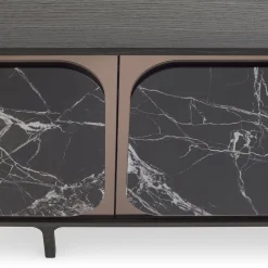 Credenza Margarette a 4 ante effetto marmo Breccia Imperiale*Morica Design Discount