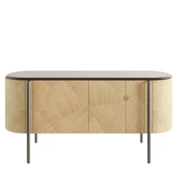Credenza Mia a 4 ante curve beige*Cafedesart Discount