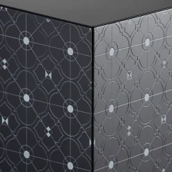 Credenza nera a 3 ante Tiles*Barba Design Hot