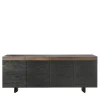 Credenza nera lineare di David Knott*Riva 1920 Outlet
