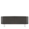 Credenza Opera in Noce Canaletto con Base in Vetro*Modesign New