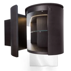 Credenza Opera in Noce Canaletto con Base in Vetro*Modesign New