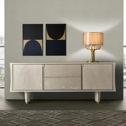 Credenza Pearl in Sicomoro Frisè con laccatura opaca*Franco Bianchini Hot