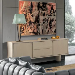 Credenza Pearl in Sicomoro Frisè con laccatura opaca*Franco Bianchini Hot