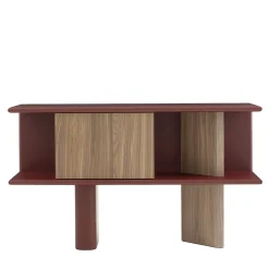 Credenza piccola Living Canaletto Noce Rosso*Morica Design Best