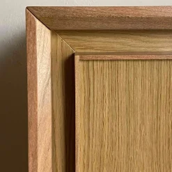 Credenza quadrata a 4 ante in rovere di Mascia Meccani*Meccani Design Discount