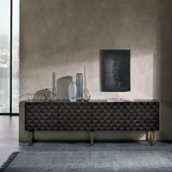 Credenza quadrata in sicomoro*Carpanelli New