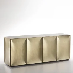 Credenza Sculpt 165 in ottone di Francesco Forcellini*De Castelli Sale