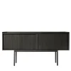 Credenza Sipario a 2 ante alte in frassino nero*Dale Italia Outlet
