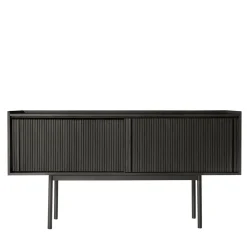 Credenza Sipario a 2 ante alte in frassino nero*Dale Italia Outlet